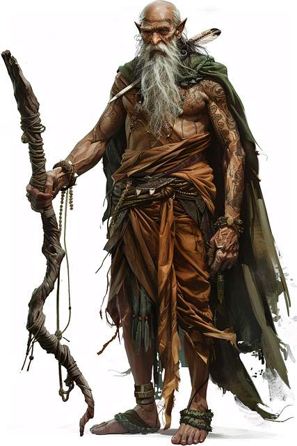 A fantasy RPG character holding a staff