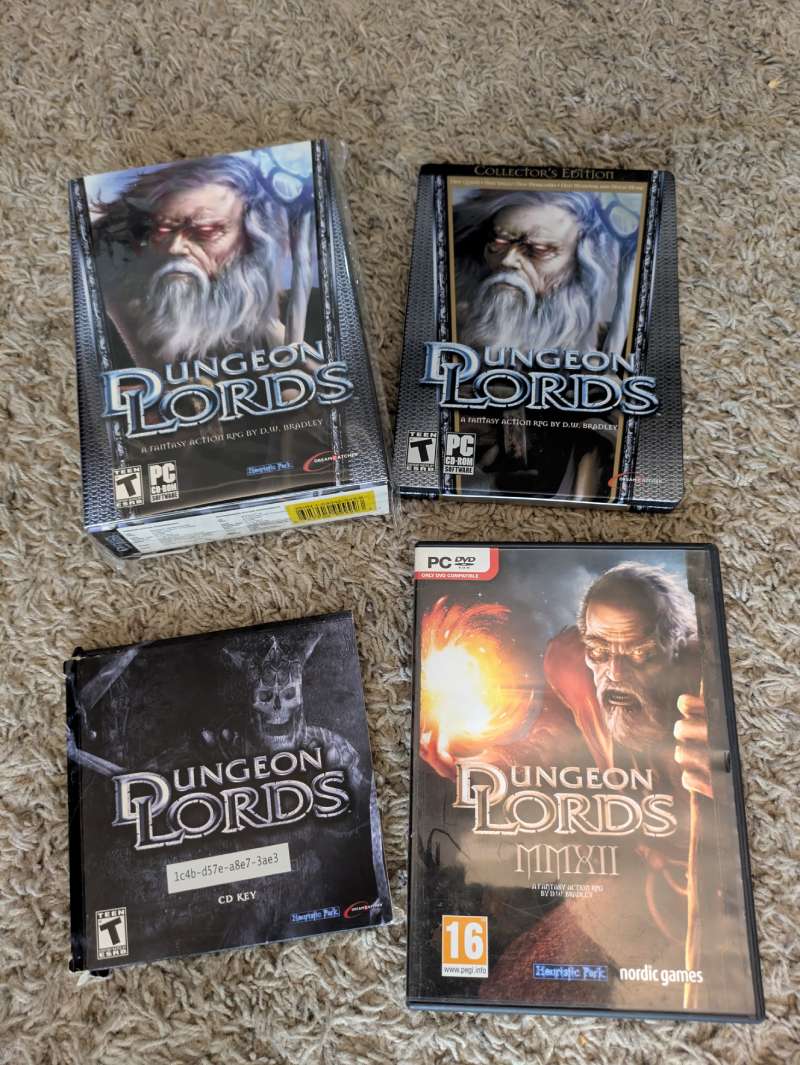 All the physical version of the Dungeon Lords PC Game