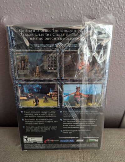 Back of Original Dungeon Lords Box