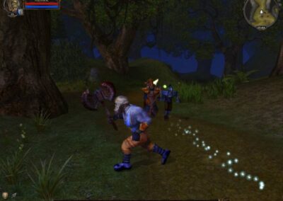 Being attacked by Borrowgrim's mages and Dark Elves, which seems like a random combination to be attacking at one time