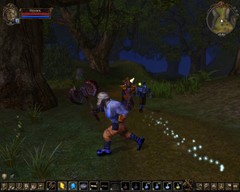 Being attacked by Borrowgrim's mages and Dark Elves, which seems like a random combination to be attacking at one time