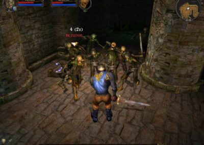 Being set upon by a zombie horde