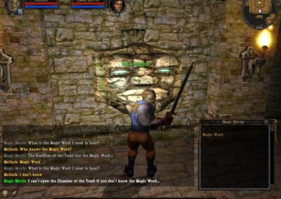 Stone head dude who felt a feeling of emptiness I gave him the password and his destiny was fulfilled