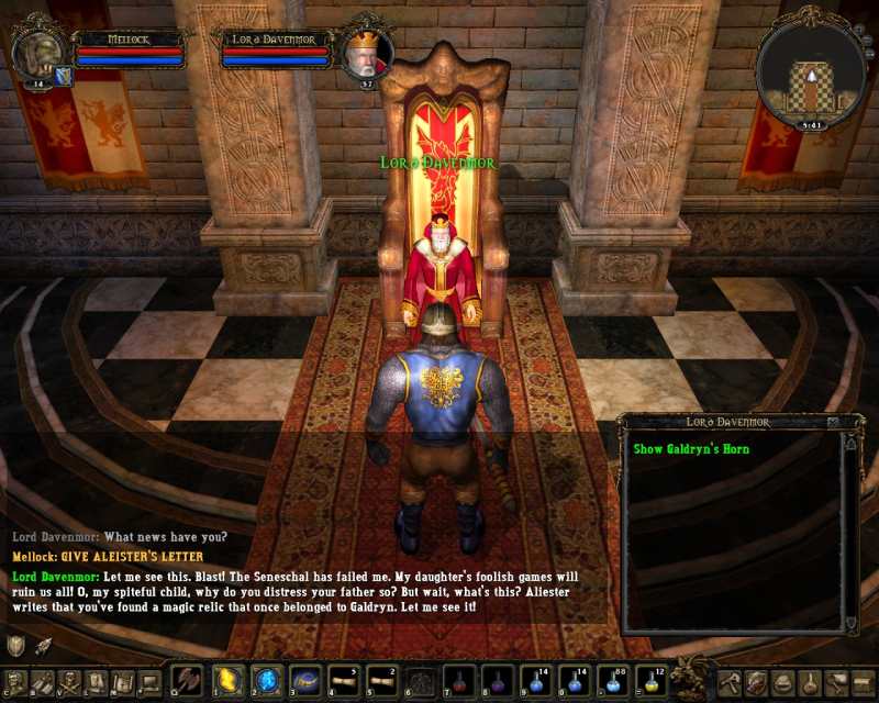 Talking with Lord Davenmor