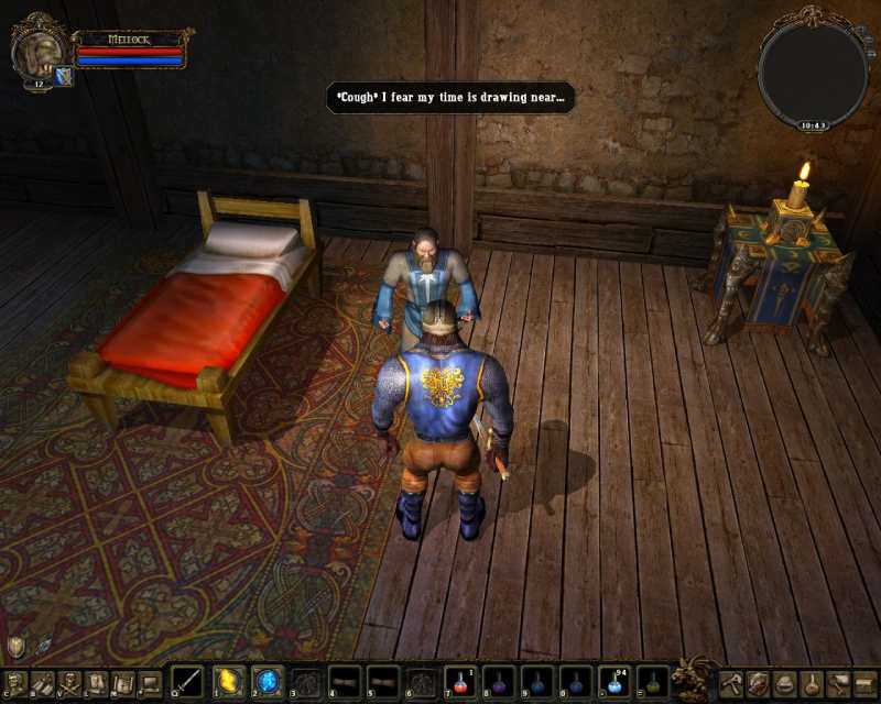 The mage that's being standing here dying for hours after I killed his demon