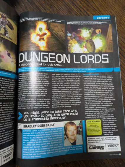 Computer Gaming World Magazine Zero Star Review