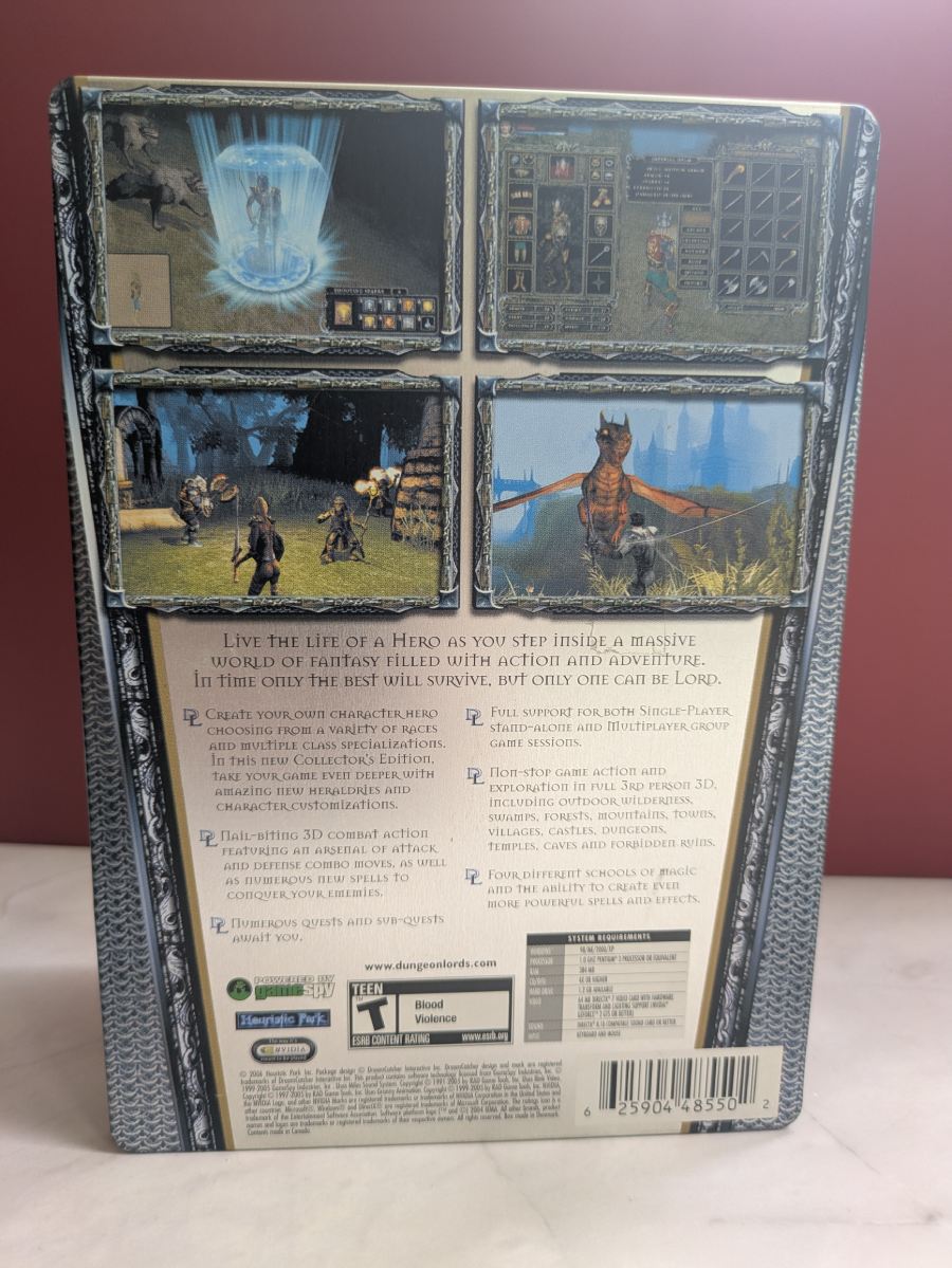 The back of the Collector's Edition Steelbook case The back of the Collector's Edition Steelbook case