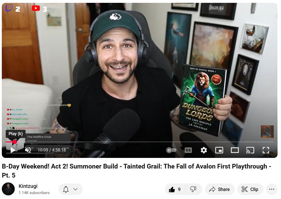 Kintzugi Promoting Dungeon Lords: The Lost Disciple Collector's Edition on Stream